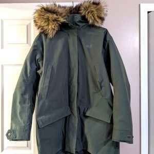 Jack Wolfskin Helsinki Jacket Women's Waterproof Insulated Coat Green